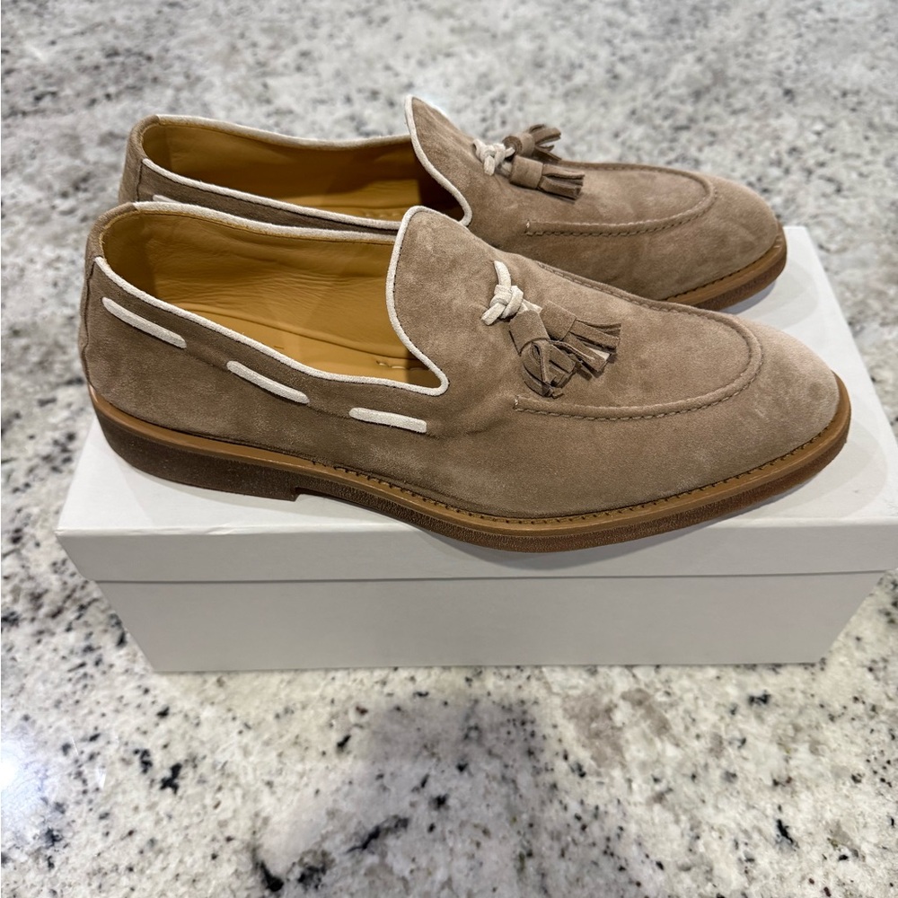 Brunello Cucinelli suede loafers
